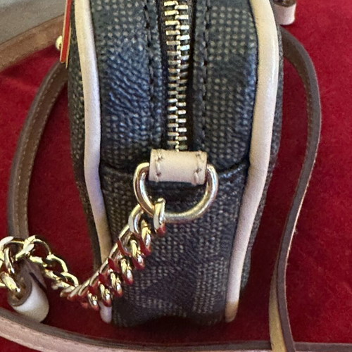Michael Kors crossbody bag like new, brown with beige details