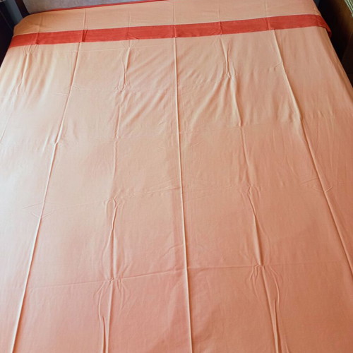 Cotton bed sheets set used, pack of 2, orange shades