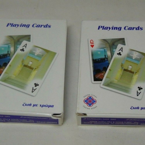 Authentic Syros Casino Playing Cards like new, set of 2
