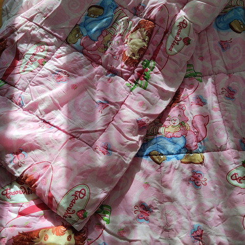 Strawberry Shortcake children's quilt used in very good condition