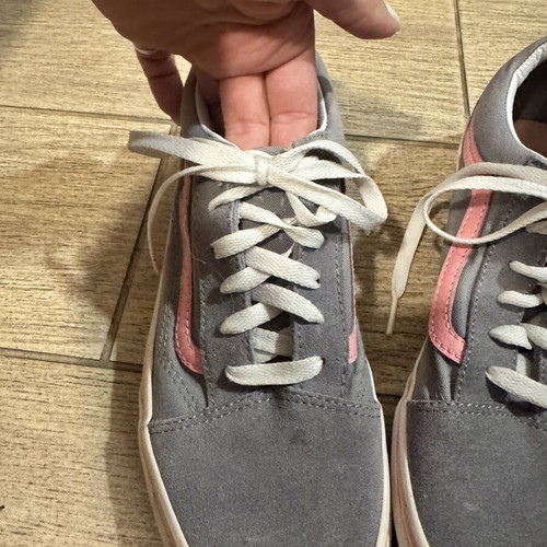 Vans shoes like new, gray and pink, size 39, athletic style