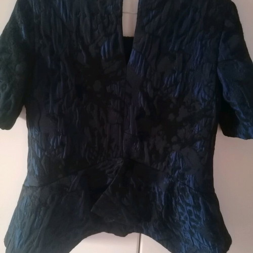 Emporio Armani brocade blouse like new, blue, size L 40