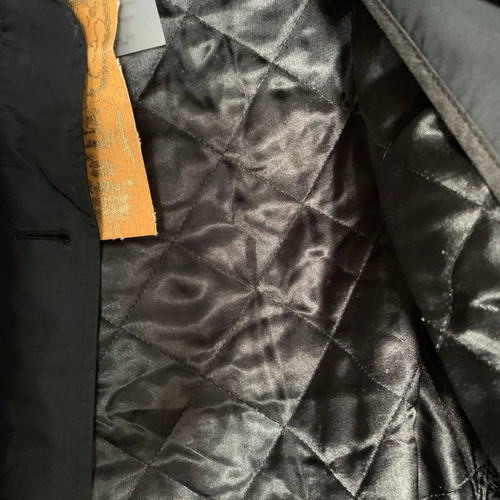 Women's coat new, black with warm removable lining and belt
