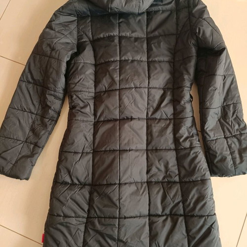 Broadway women's long coat used, size Medium, black