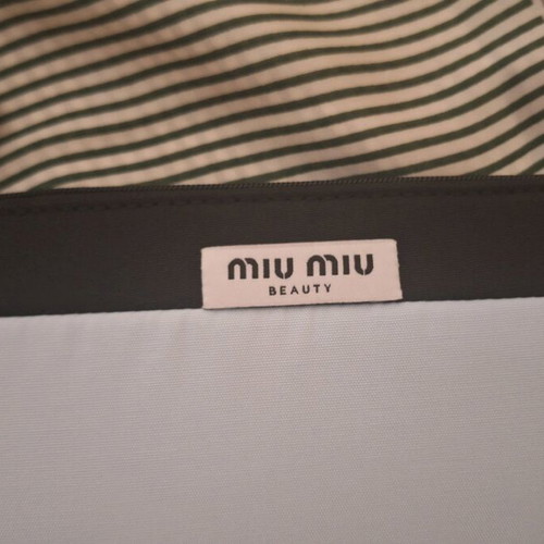 Miu Miu cosmetic pouch new, black and turquoise