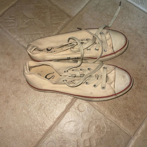 Canvas shoes used, size 40, beige