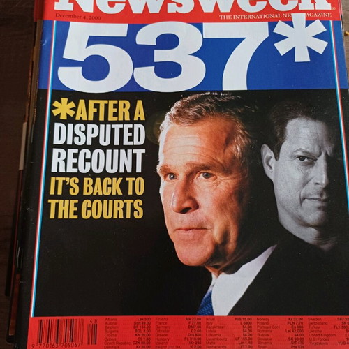 Newsweek collectible 15 issues used, pack 2000-2002