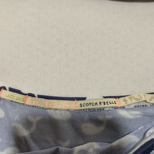 Scotch R’ Belle Bikini Swimsuit for 6/7 Years Like New, White and Blue