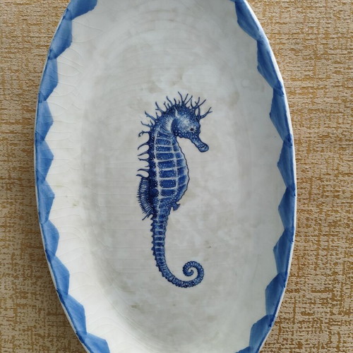 Ceramica Due Torri serving platter used with craquelure, 30 cm