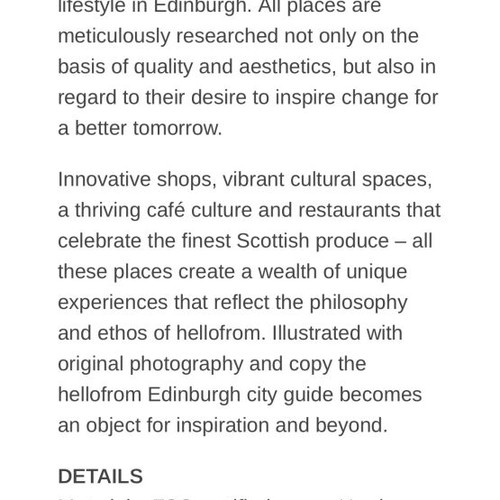 Hellofrom Edinburg City Guide brand new