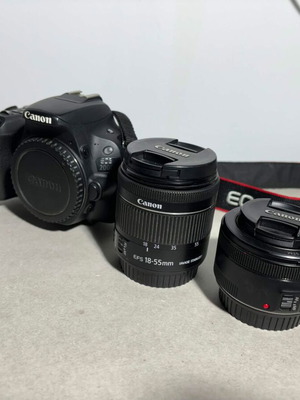 Canon EOS 200D κάμερα σαν καινούργια με 2 φακούς