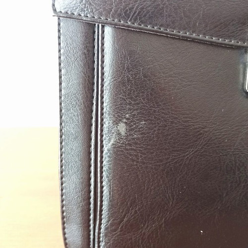Men's leather briefcase vintage style black like new