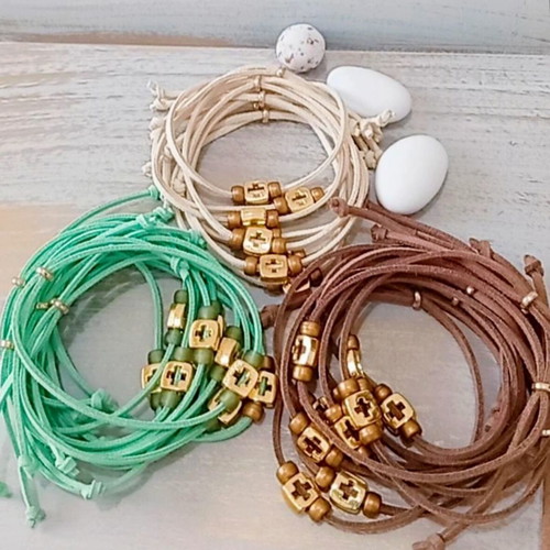 Handmade Martyrika Bracelets with Suede Cord custom colors