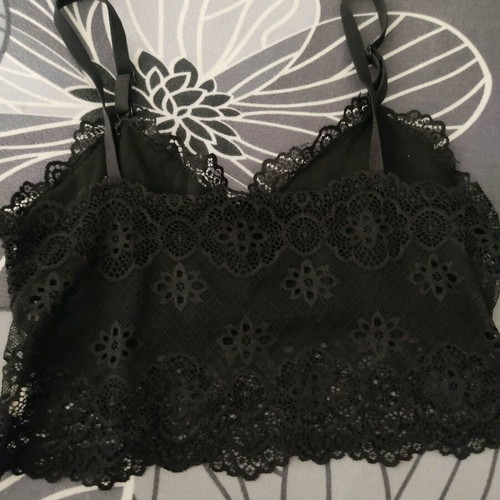 Bralet lace like new, black