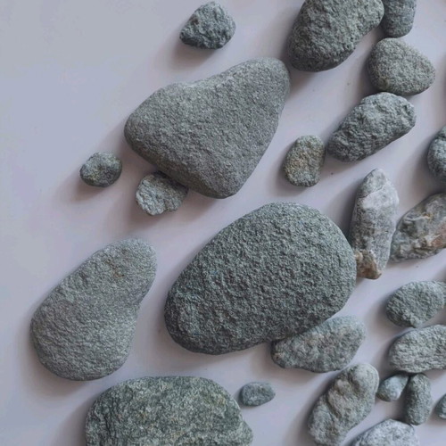 Natural green stones new from Kythnos beaches