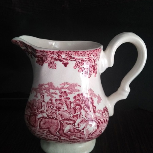 Vintage porcelain milk jug used Myotts Country Life