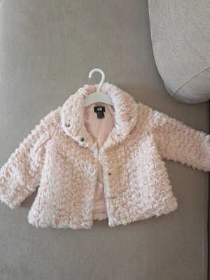 Fur coat for girl 1-2 years like new