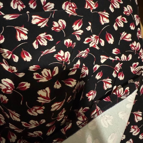 Gerry Weber midi floral dress like new, medium-large size, black