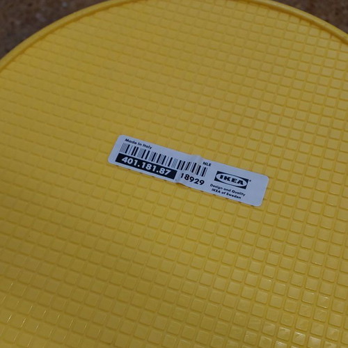 IKEA plastic stool like new, poster storage space