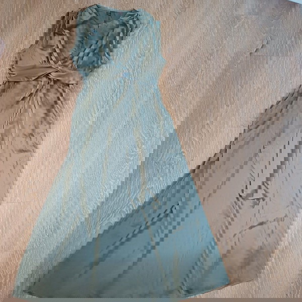 Shein λαδι σατέν φόρεμα M/L
