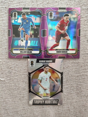 2026 World Cup Panini Prizm cards, 2 autographs + 1 silver, like new