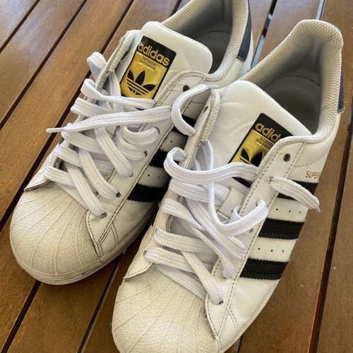 Adidas sneakers used, size 40, black and white
