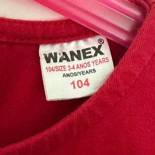 Waves red dress like new, size 104 cm for 4 years old