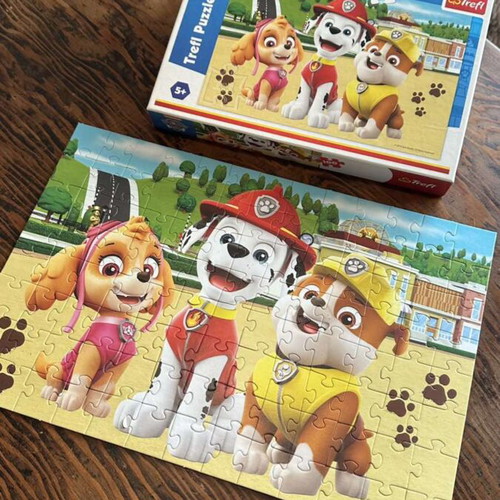 Paw Patrol puzzle set 2x100 pieces like new, Trefl