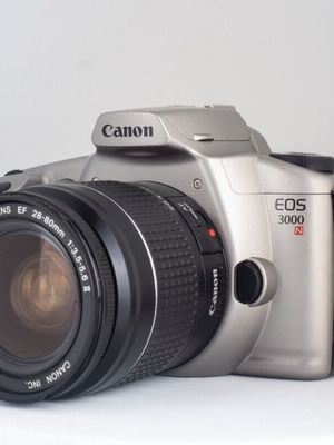 Canon EOS 3000N 35mm film SLR camera with EF 28-80mm lens used