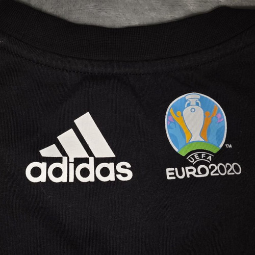 Adidas T-Shirt UEFA Trophy EURO 2020 black, like new, size L