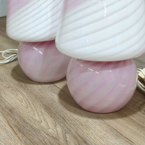 Murano lamps Italy set like new with stamp