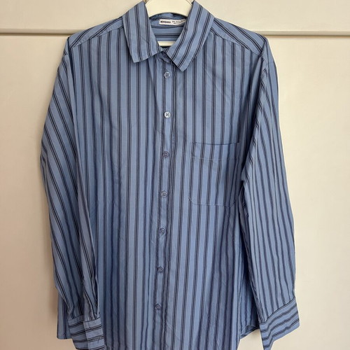 Bershka women's shirt blue size XS like new