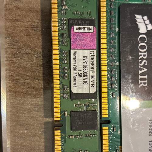 Ddr3 Dimms memory modules 3Gb 2+1Gb used