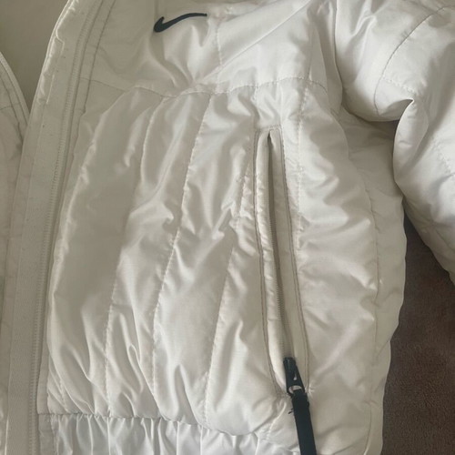 Nike girls' white jacket used, size XS or 158