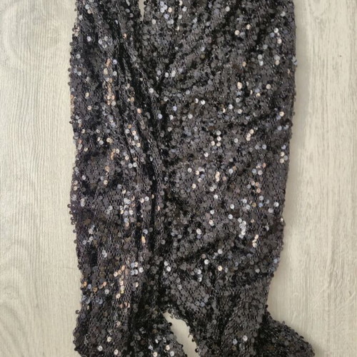 Stradivarius pants black transparent with sequins like new