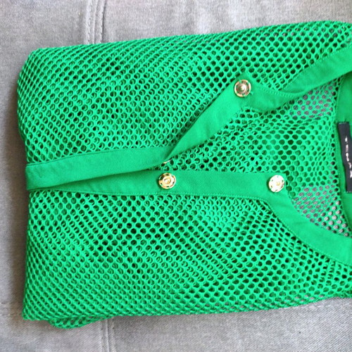 Green praino cardigan like new, size S