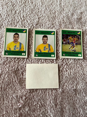 Χαρτάκια αυτοκόλλητα ΑΠΟΕΛ σαν καινούργια, πακέτο 4 τεμαχίων