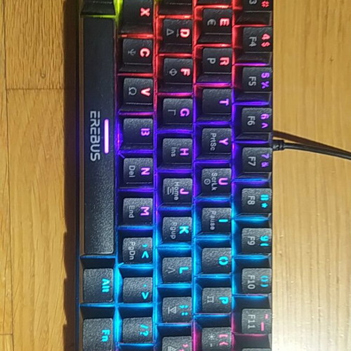 Erebus Gaming Keyboard 60% Mini RGB like new