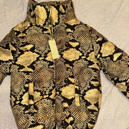 Snake print bomber jacket new unworn, size M
