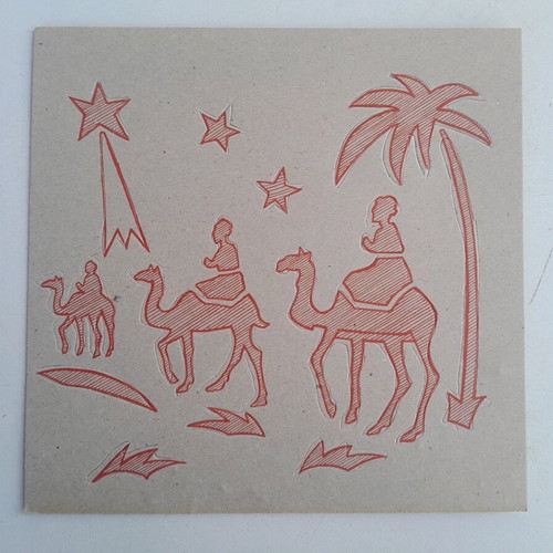 Christmas window designs from the 60s decade new