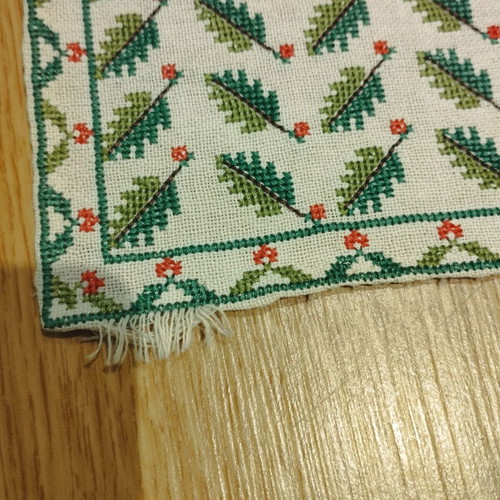 Handmade embroidery used with some pulls 47×29.5 cm