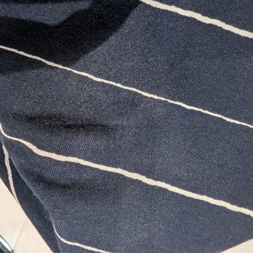 Zara Trafaluc Striped T-Shirt Size M New Navy Blue