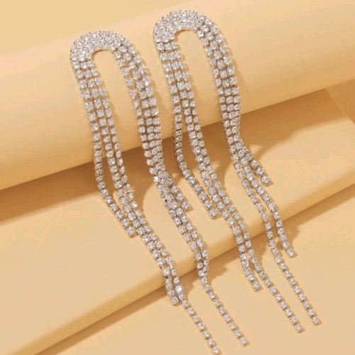 Earrings with rhinestones new