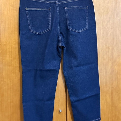 Marks & Spencer high-waisted crop jeans like new, size 40, dark blue