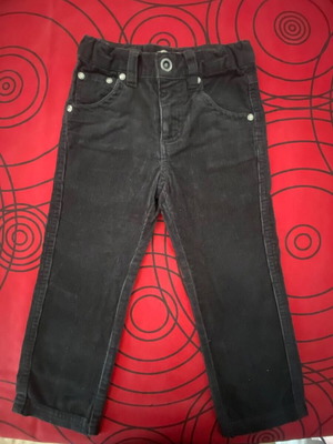 La Redoute Collections kids velvet pants 98 cm like new, black