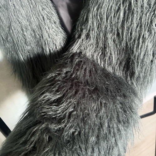 Pause Jeans vest with faux fur used, dark black-green