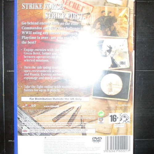 Commandos Strike Force PS2 used action game