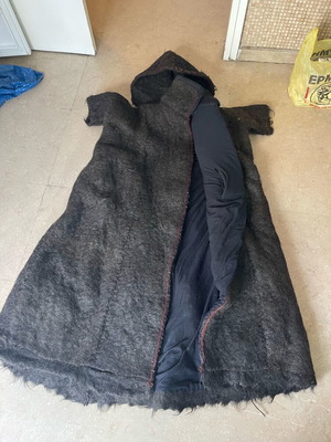 Traditional Shepherd's Cape made of Genuine Goat Wool with Hood