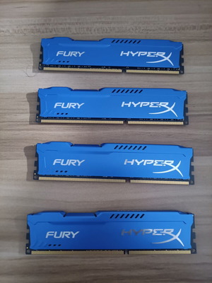 HyperX Fury DDR3 32GB κιτ μεταχειρισμένη μνήμη RAM για gaming