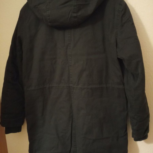 Broker's coat like new, blue, size L with hood